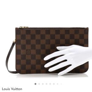 Louis Vuitton Brown Checkered Pouch